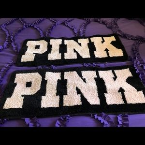 PINK VS Bath mats bundle 2 pack